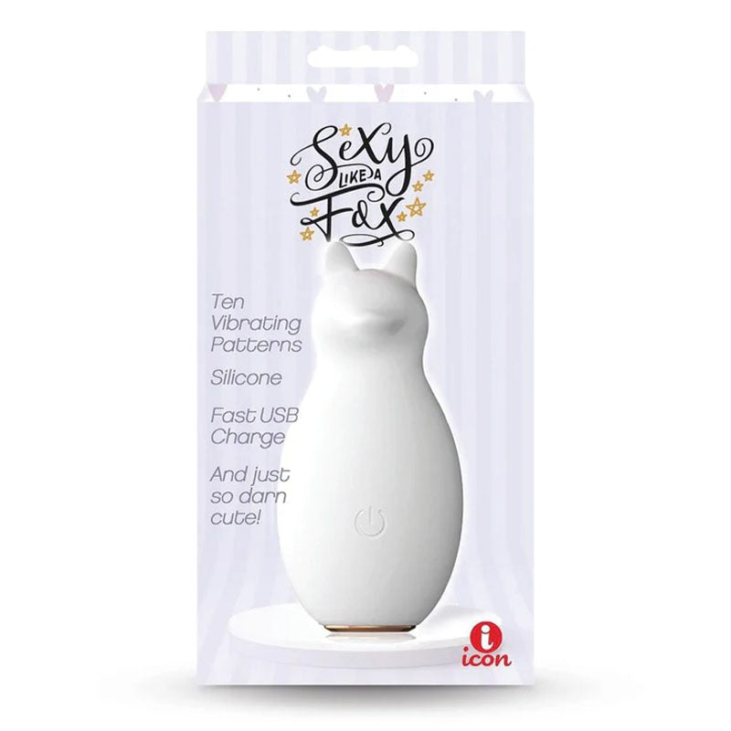 Buzzy Buddy, Sexy Like A Fox - White - White USB Rechargeable Stimulator Icon Brands
